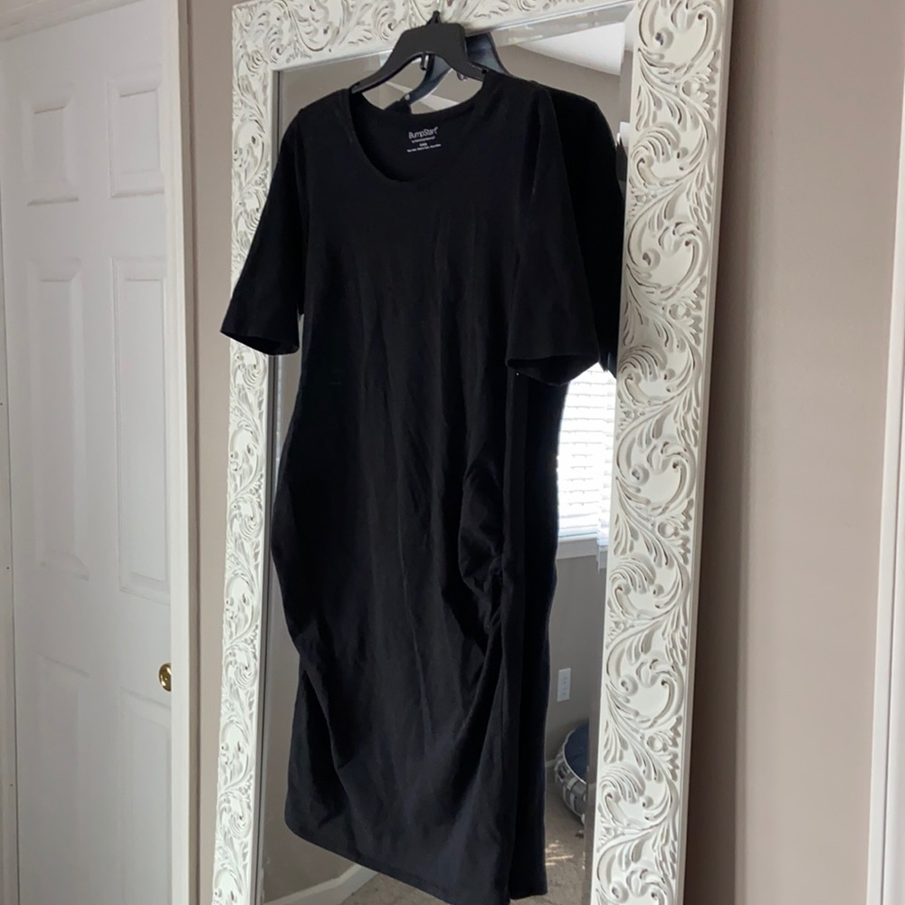 Motherhood Maternity Black Cotton Dress